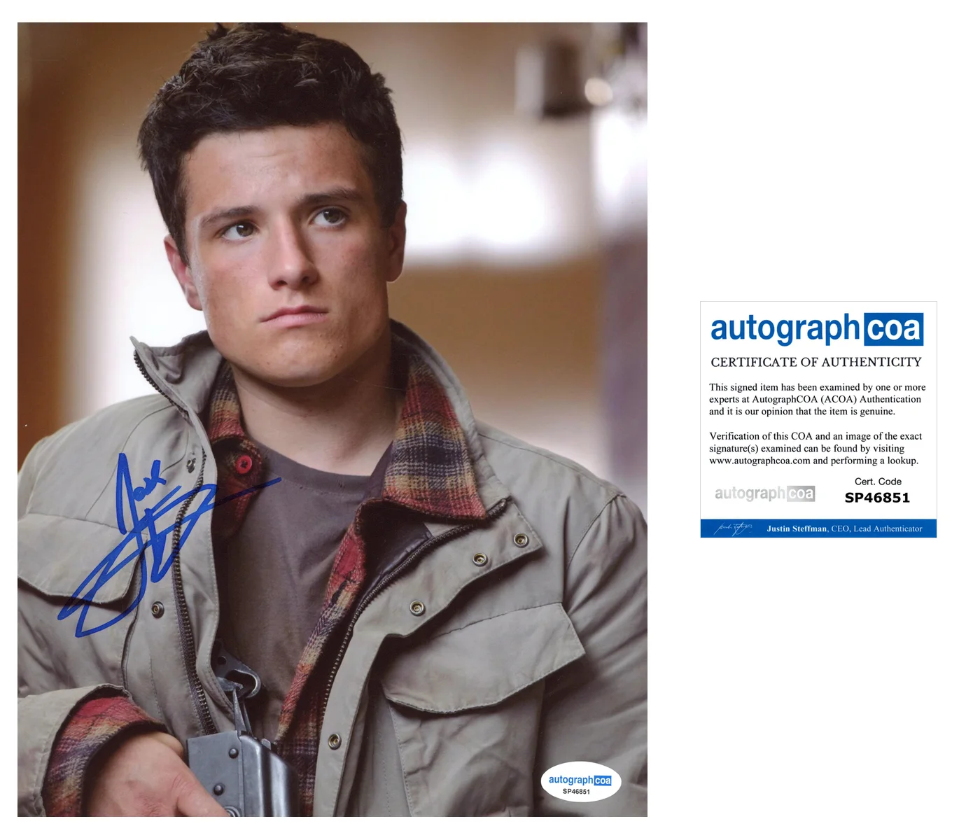 Josh Hutcherson Red dawn Autographed Signed 8x10 Photo ACOA, изображение 2