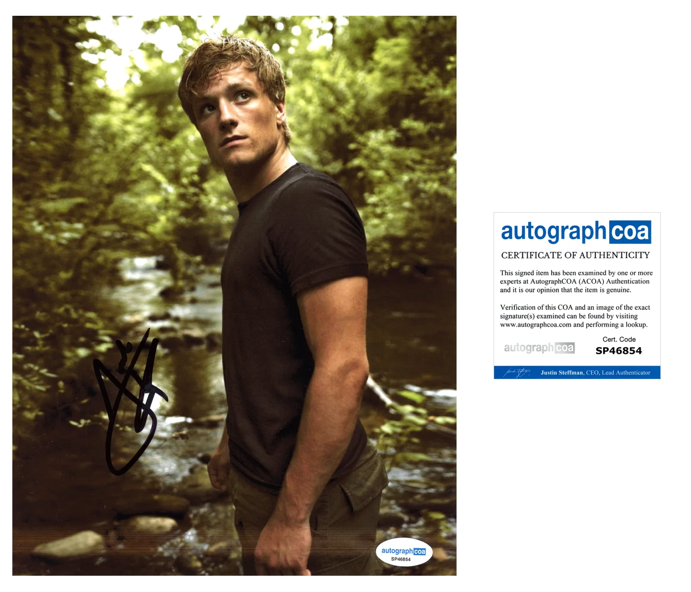 Josh Hutcherson Hunger Games Autographed Signed 8x10 Photo ACOA, изображение 2