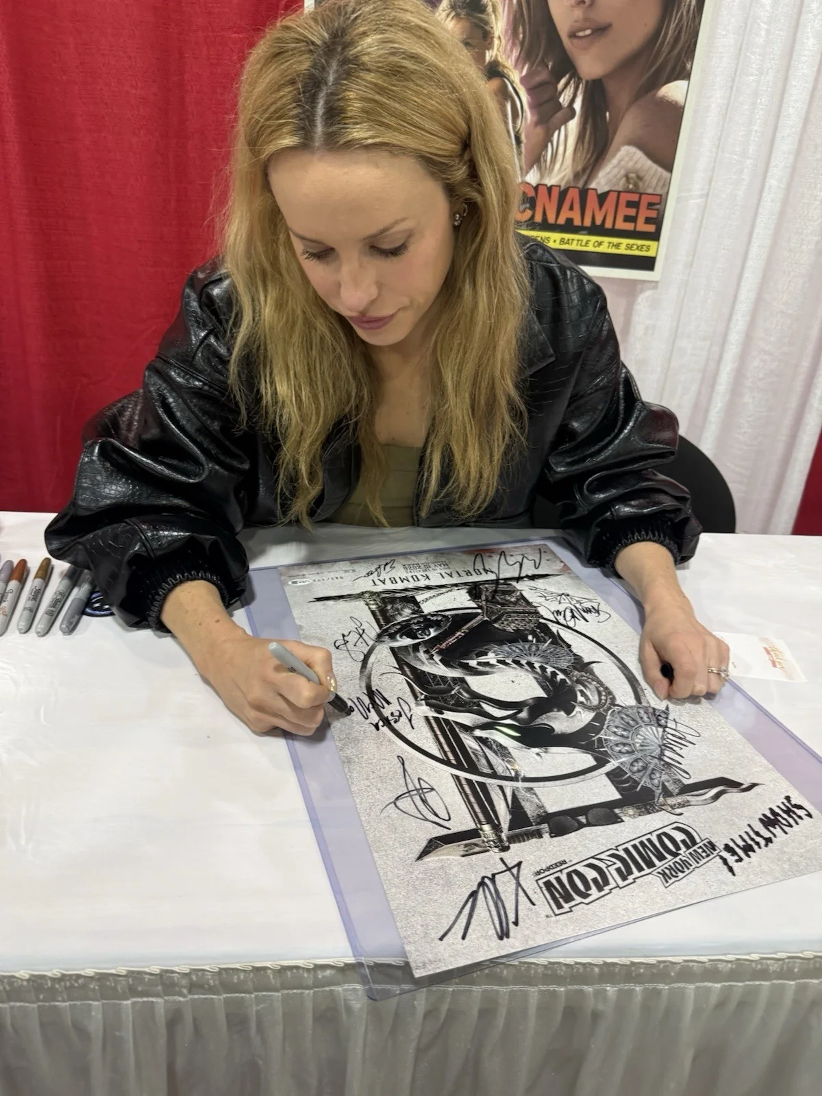 Karl Urban — Mortal Kombat 2 Autographed Cast Poster NYCC, image 3