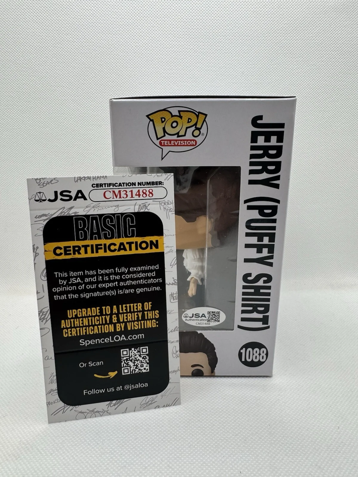 Jerry Seinfeld — Jerry Seinfeld Signed Autograph Seinfeld Funko Pop #1088 JSA COA AUTHENTIC, image 3