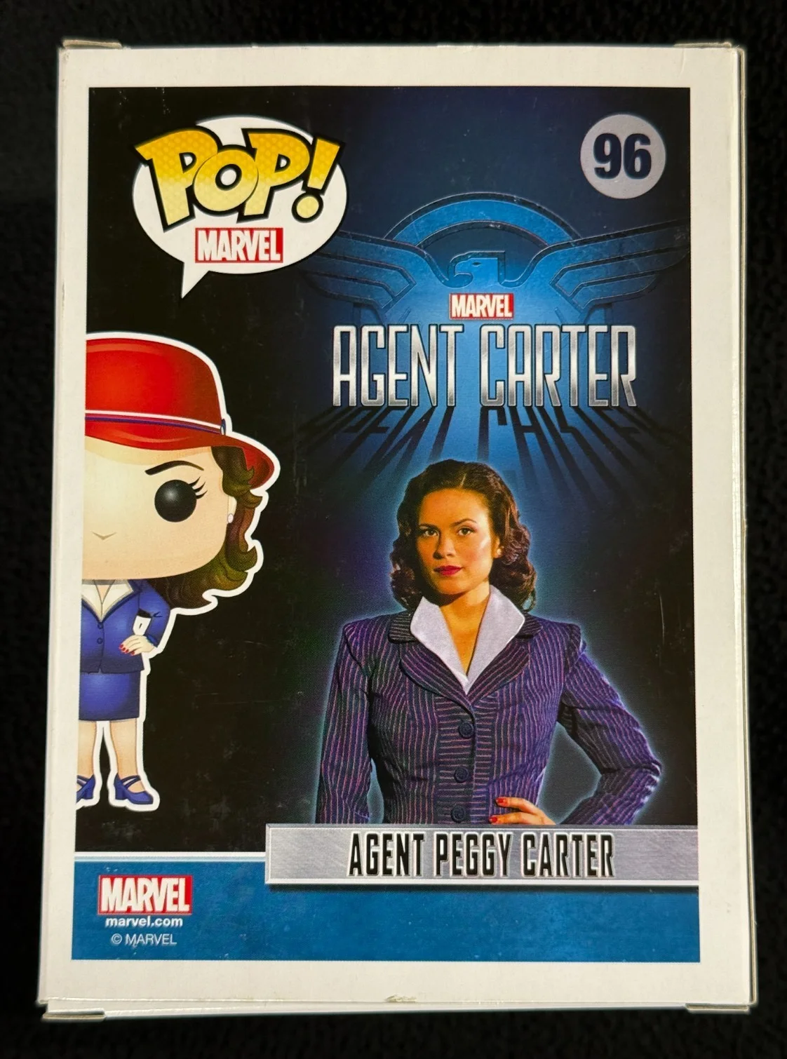 Hayley Atwell — Hayley Atwell Signed & Inscribed Agent Peggy Carter Pop Figure #96 JSA COA, image 4