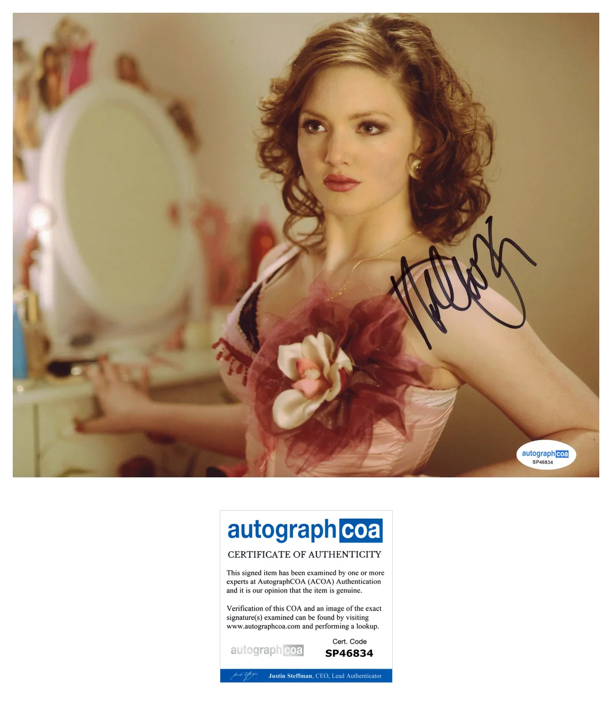 Holliday Grainger Sexy Autographed Signed 8x10 Photo ACOA, изображение 2
