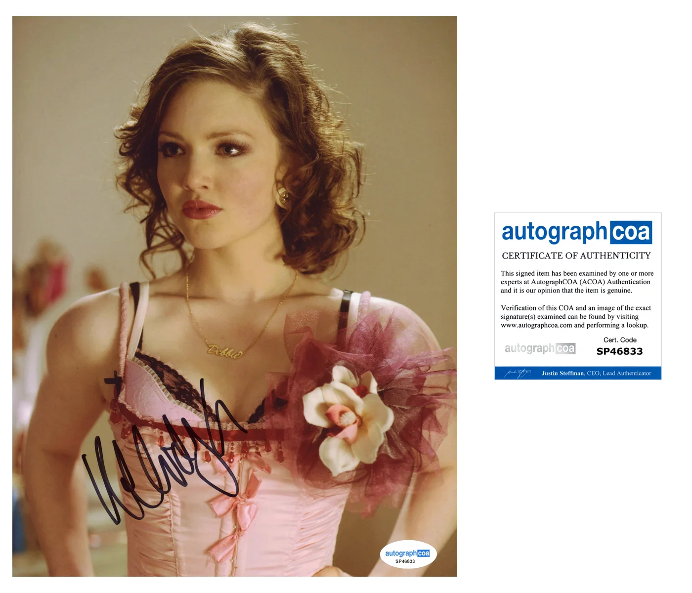 Holliday Grainger Sexy Autographed Signed 8x10 Photo ACOA, изображение 2
