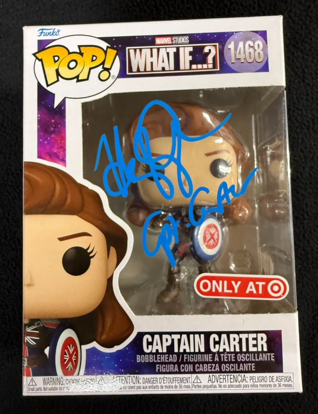 Hayley Atwell — Hayley Atwell Signed & Inscribed Captain Carter What If Funko Pop Figure JSA COA, image 2