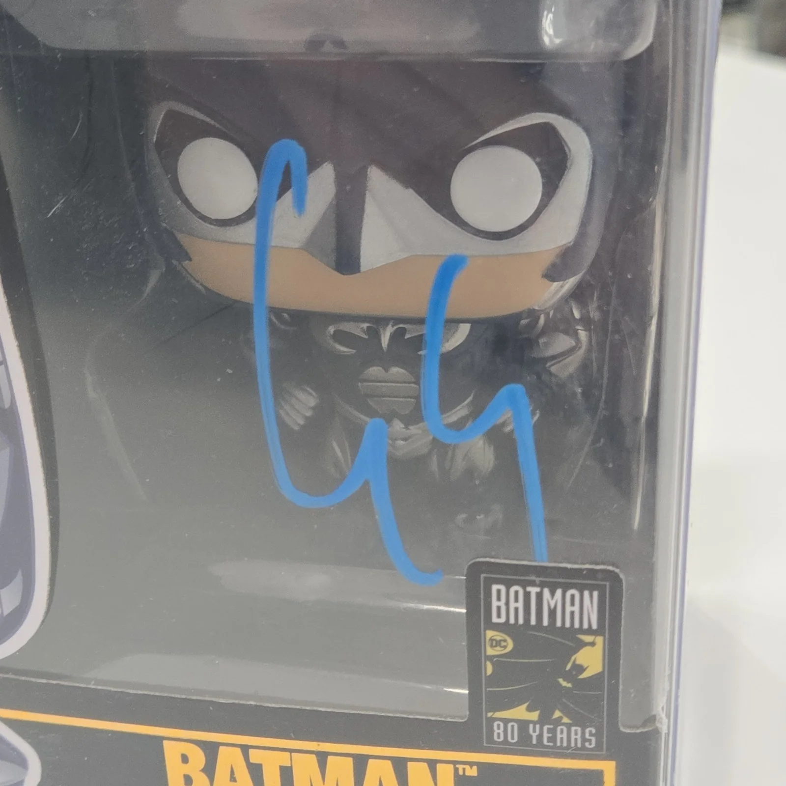 George Clooney — George Clooney Signed Funko Pop #314 Batman (Blue Ink) - ACOA Authenticated, image 3