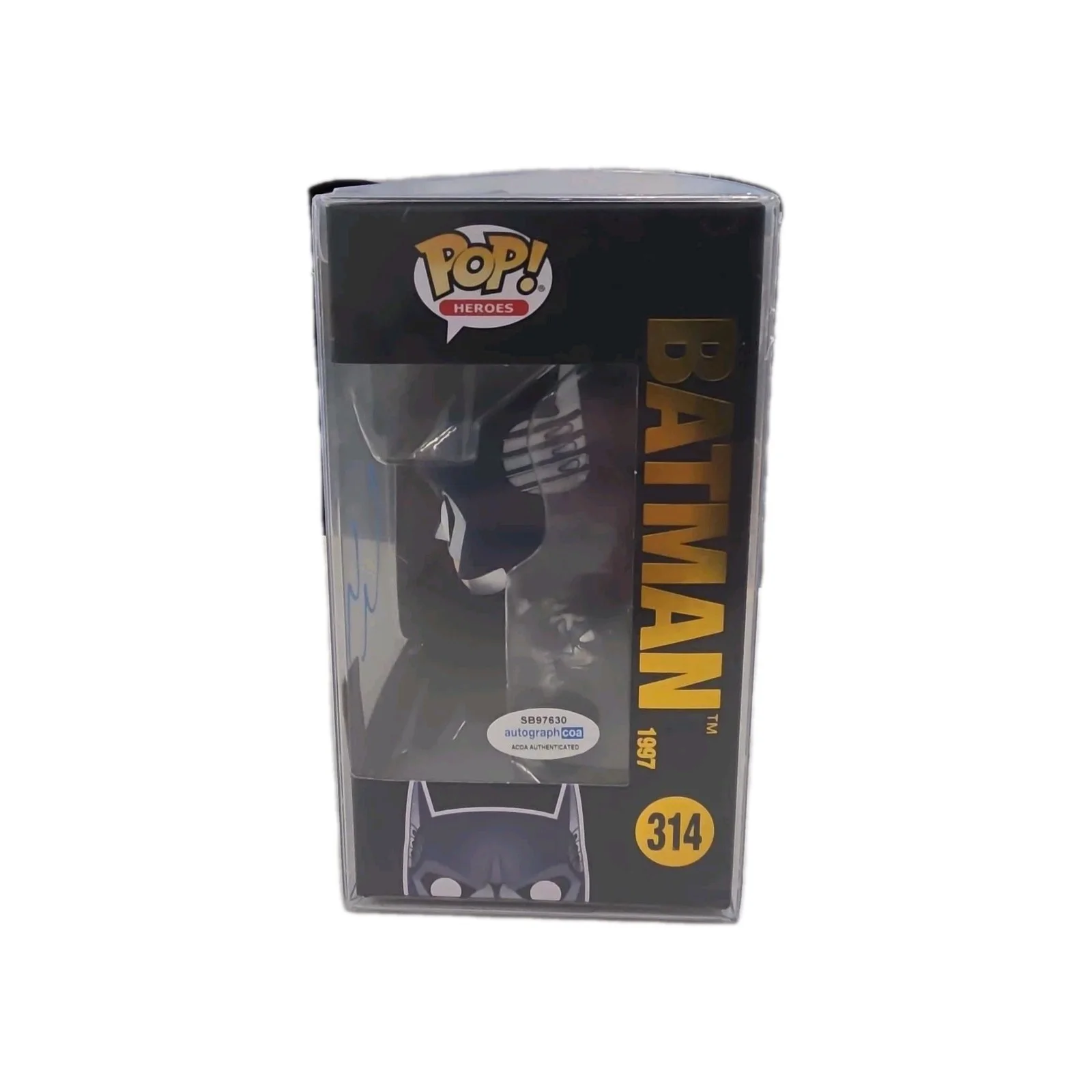 George Clooney — George Clooney Signed Funko Pop #314 Batman (Blue Ink) - ACOA Authenticated, image 5