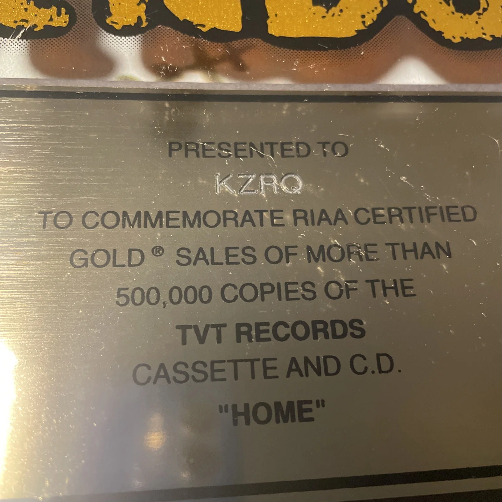 Sevendust RIAA Gold Record Award “Home” Signed Band Autographed 15.5 x 28 1/2 ", image 3