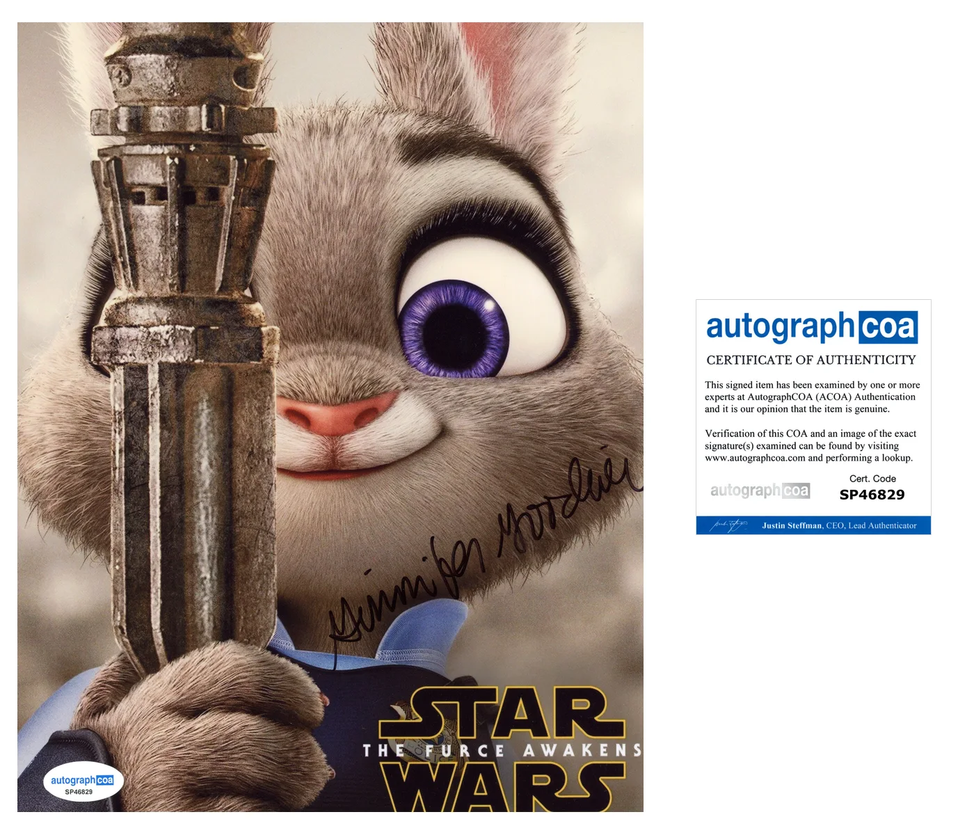Ginnifer Goodwin Zootopia Autographed Signed 8x10 Photo ACOA, image 2
