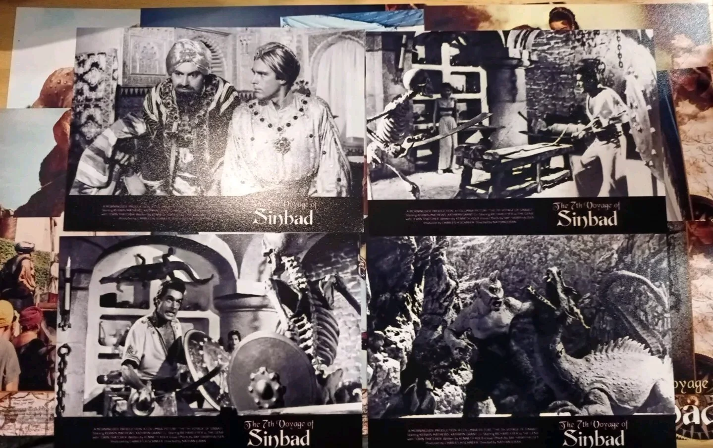 7th Voyage Of Sinbad. 16 Unofficial Glossy 5x7ins Lobby Cards . New., изображение 2