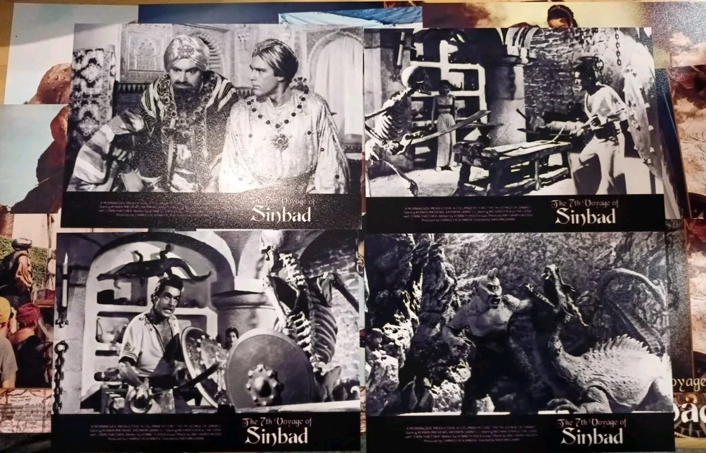 7th Voyage Of Sinbad. 16 Unofficial Glossy 5x7ins Lobby Cards . New., изображение 3