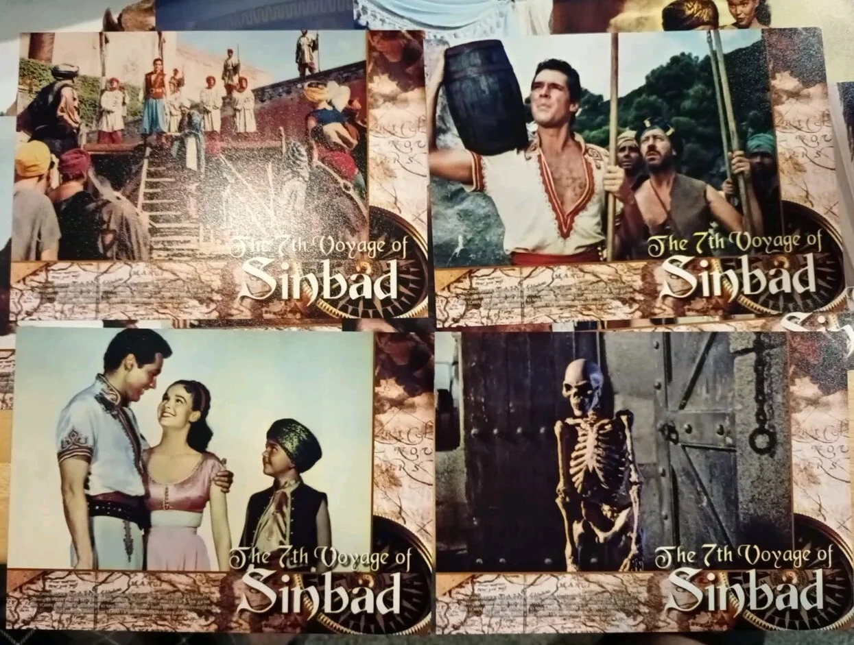 7th Voyage Of Sinbad. 16 Unofficial Glossy 5x7ins Lobby Cards . New., изображение 4