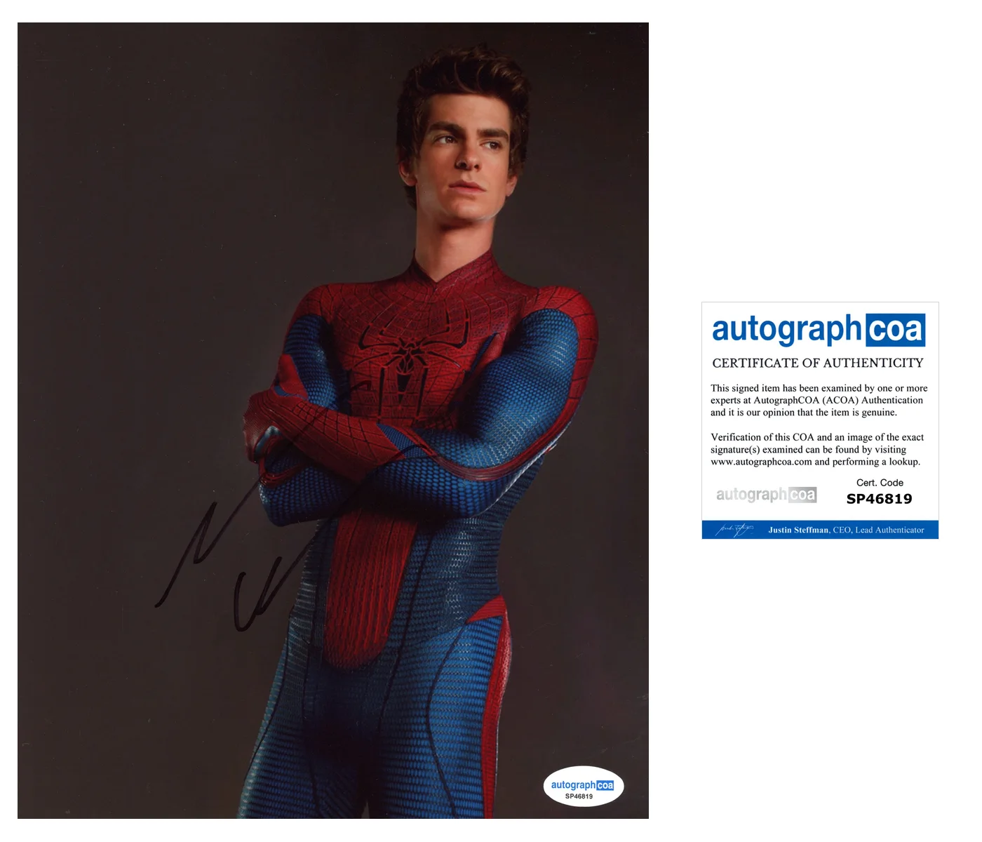 Andrew Garfield Spiderman Autographed Signed 8x10 Photo ACOA, image 2