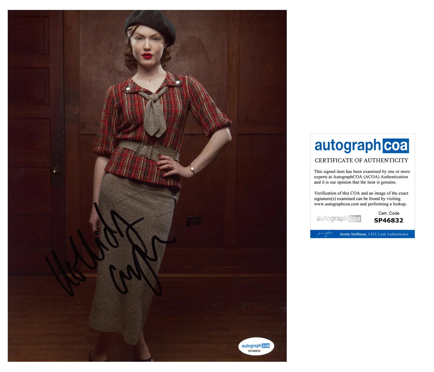 Holliday Grainger Bonnie Autographed Signed 8x10 Photo ACOA, изображение 2