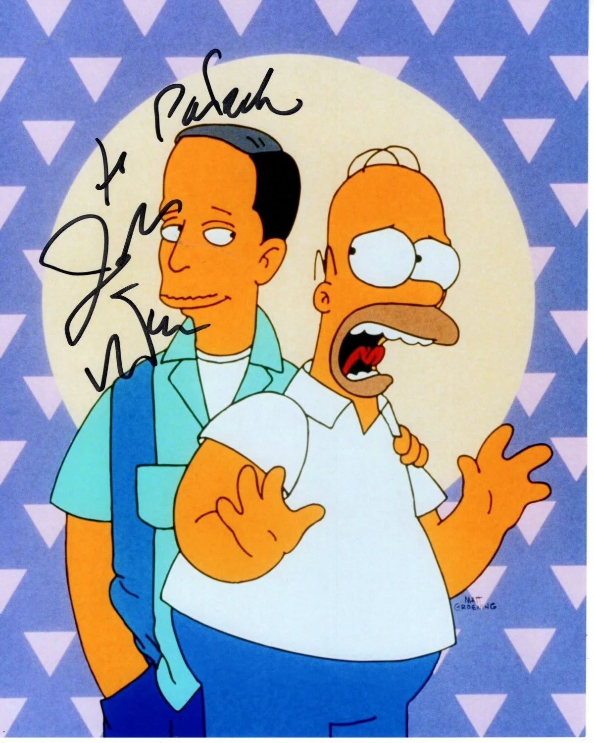 John Waters — JOHN WATERS Autographed Signed 8x10 THE SIMPSONS Photograph - To Patrick