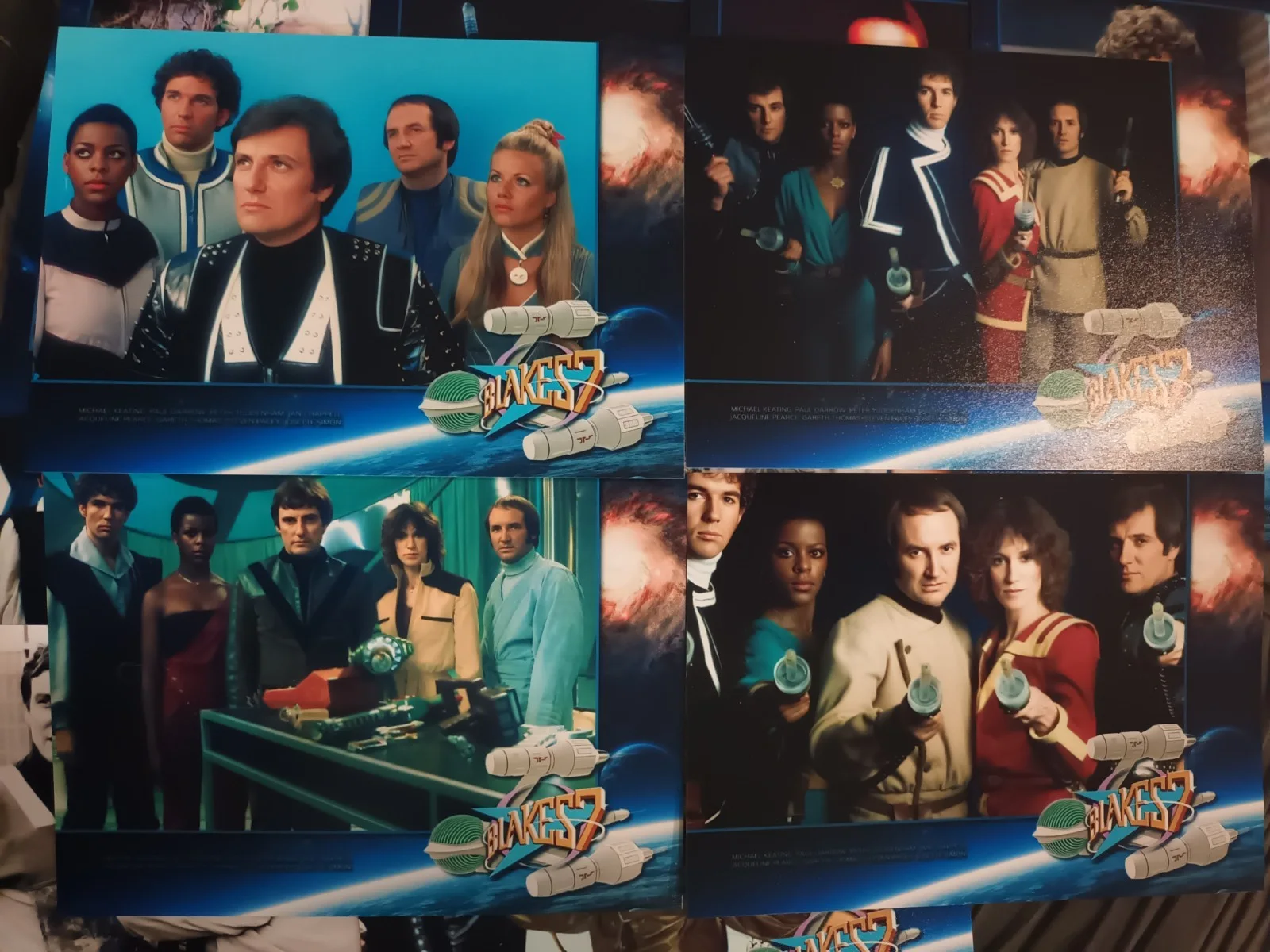 Blakes's 7. 12 rare glossy 7x5ins unoffical Lobby Cards. New, image 2
