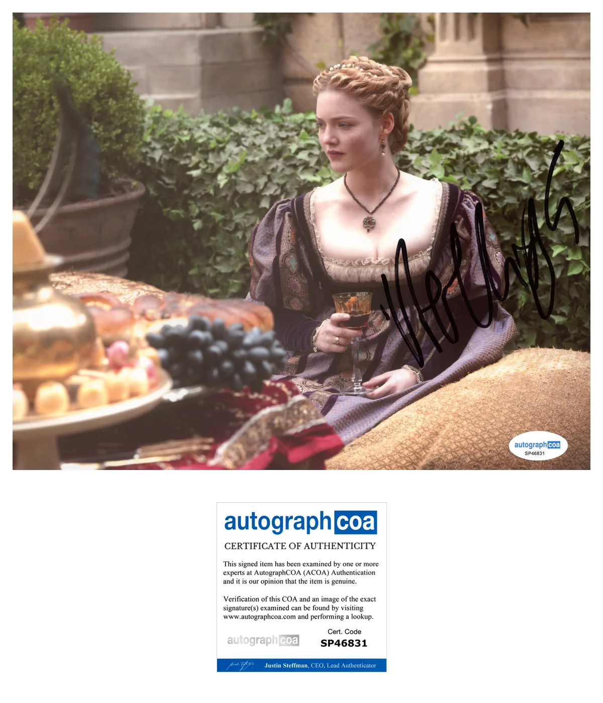 Holliday Grainger Borgias Autographed Signed 8x10 Photo ACOA, изображение 2