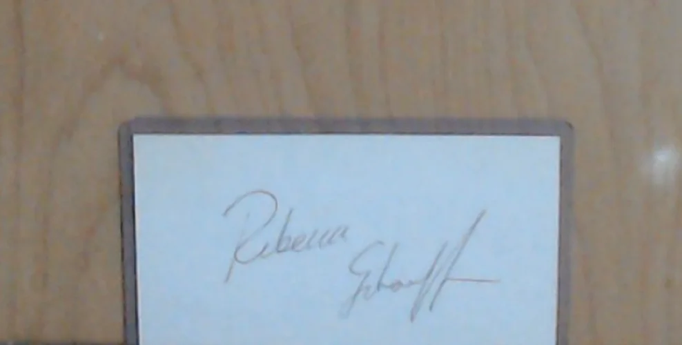 Rebecca Schaeffer — Rebecca Schaeffer Signed 3 x 5 Signature Card w/ Photo, изображение 3
