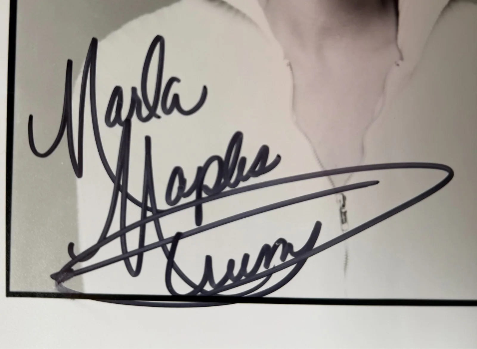 Marla Maples — Autographed Signed Marla Maples Trump Black & White Photo JSA Celebrity, изображение 2