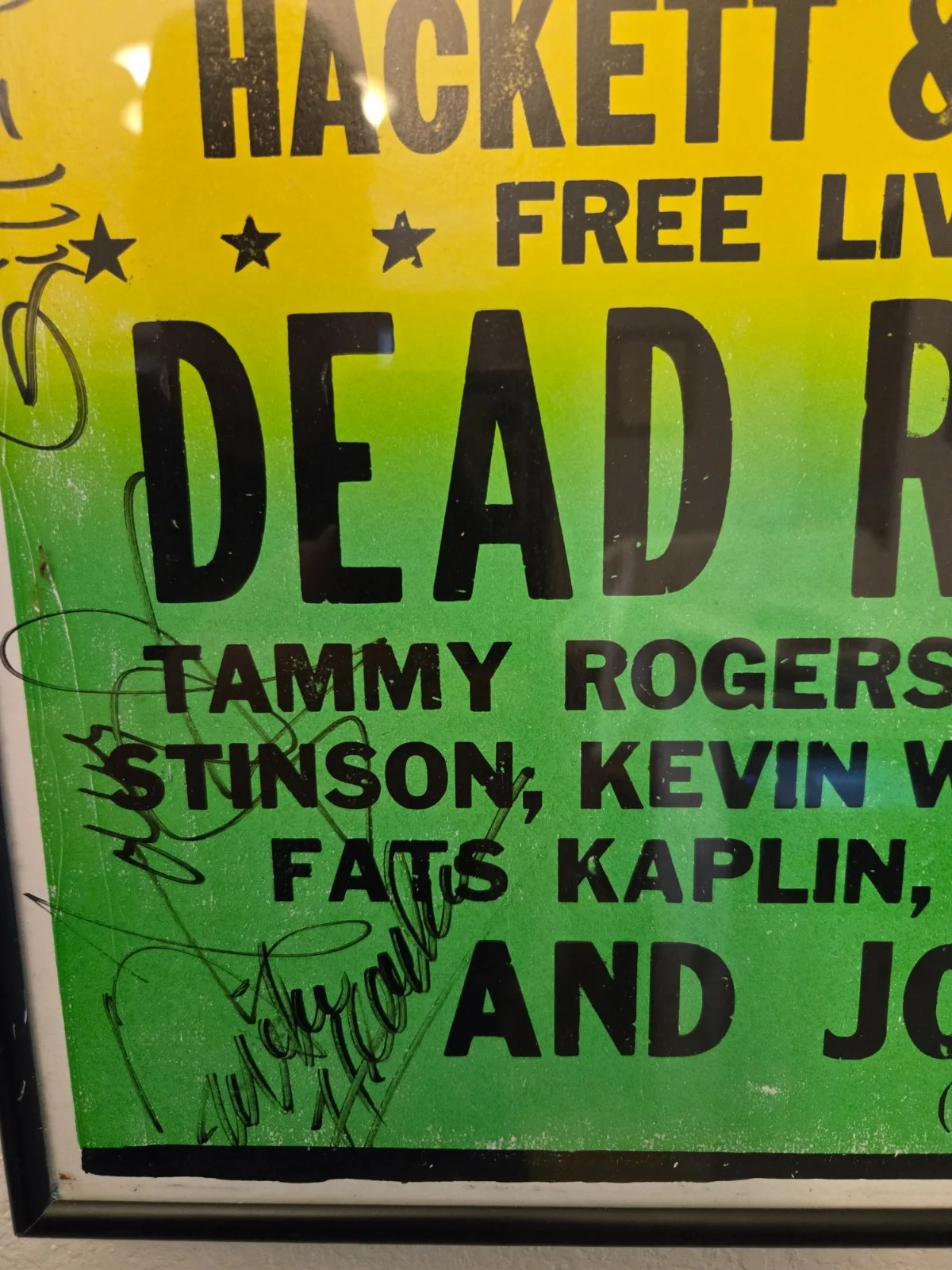 1997 Dead Reckoners Signed Gil Fest Concert Poster Kieran Kane Welch, image 3
