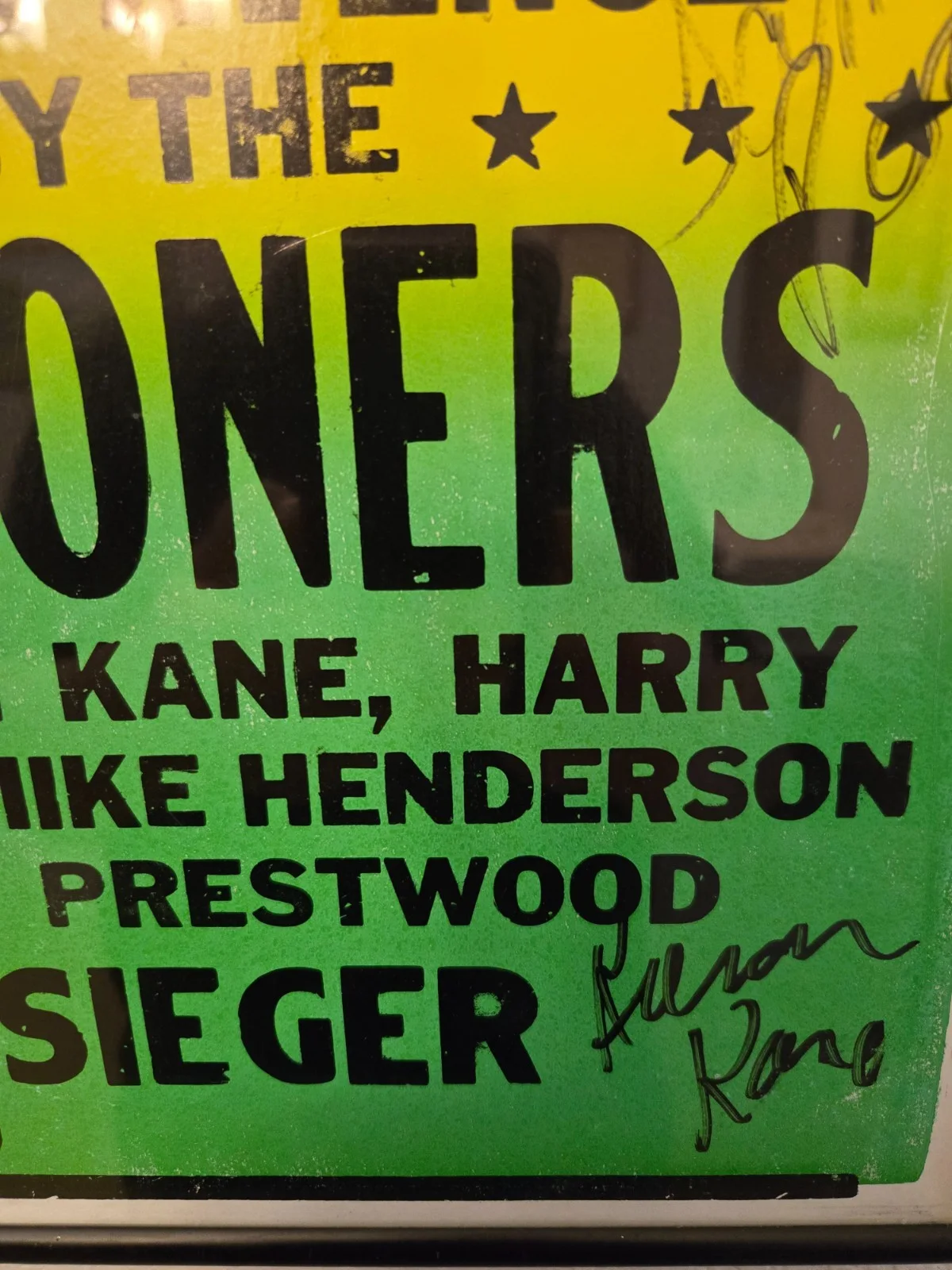 1997 Dead Reckoners Signed Gil Fest Concert Poster Kieran Kane Welch, image 4