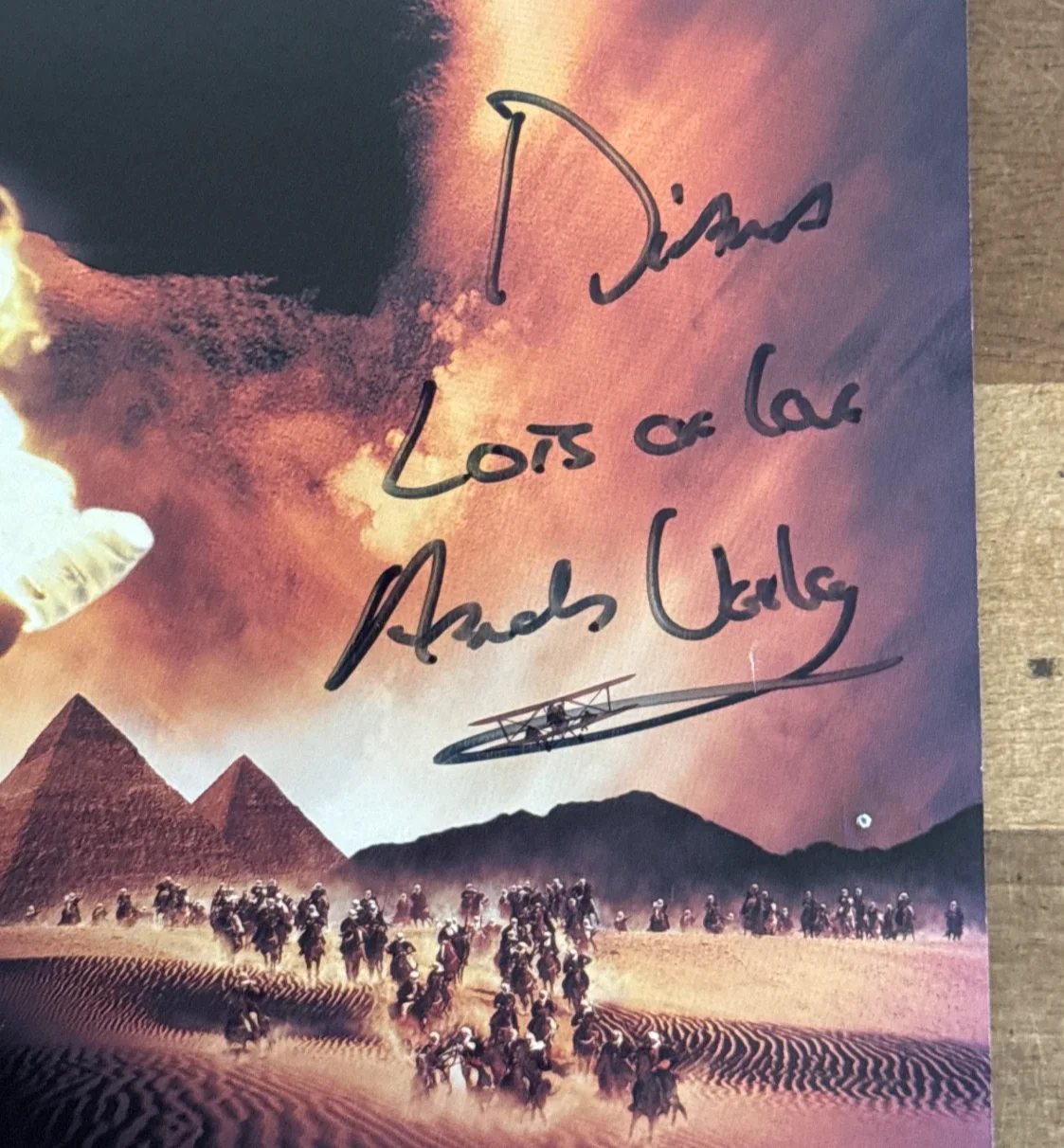 Arnold Vosloo — Arnold Vosloo The Mummy Signed Promotional Pamphlet, image 3