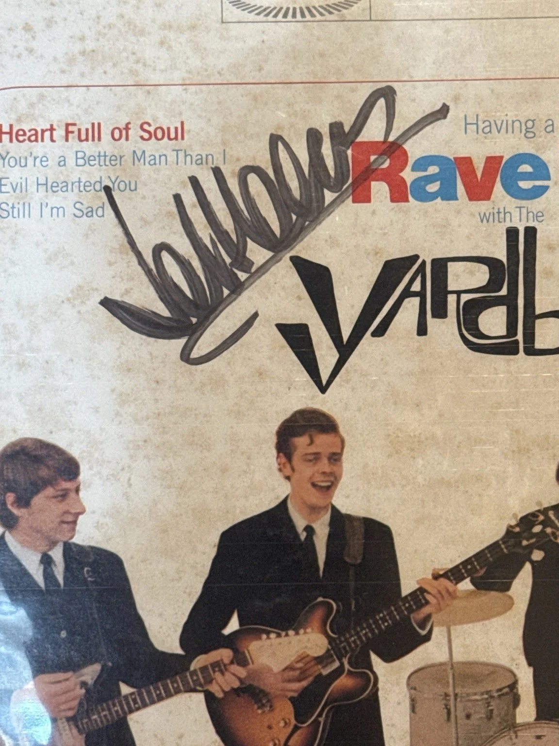 Jeff Beck Signed Yardbirds Having A Rave Up LP JSA LOA Legendary Autograph 🎸, изображение 5