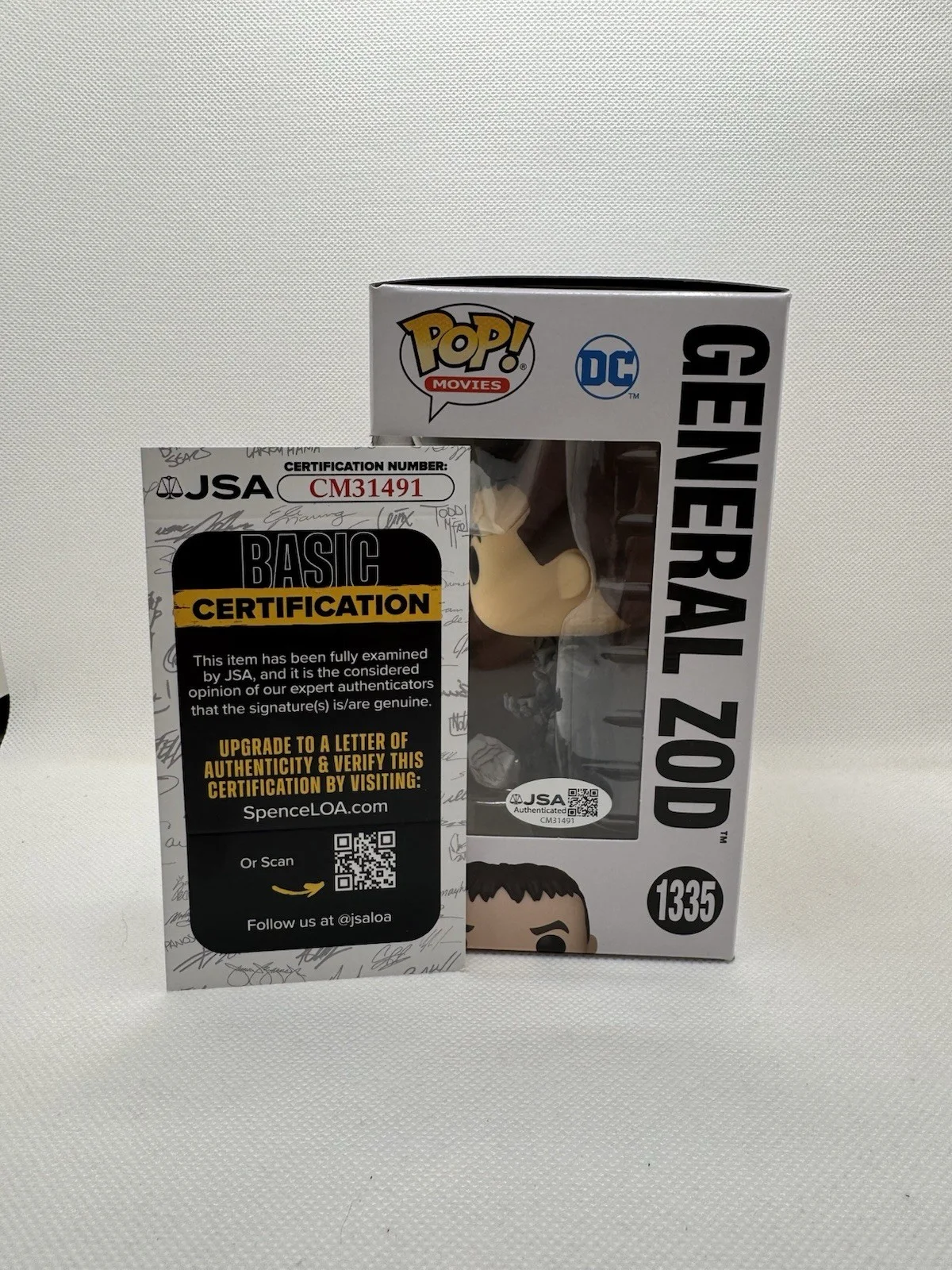 Michael Shannon Signed General Zod Funko Pop Superman Flash JSA COA Autograph, image 3