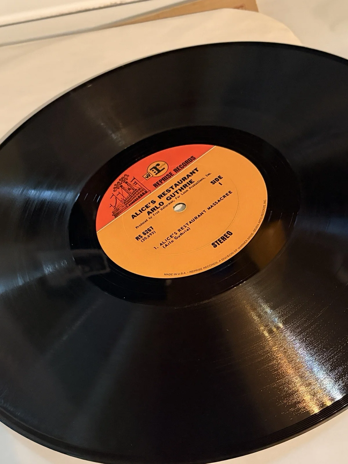 Signed Arlo Guthrie Alice’s Restauraunt’ LP Record Album, изображение 5