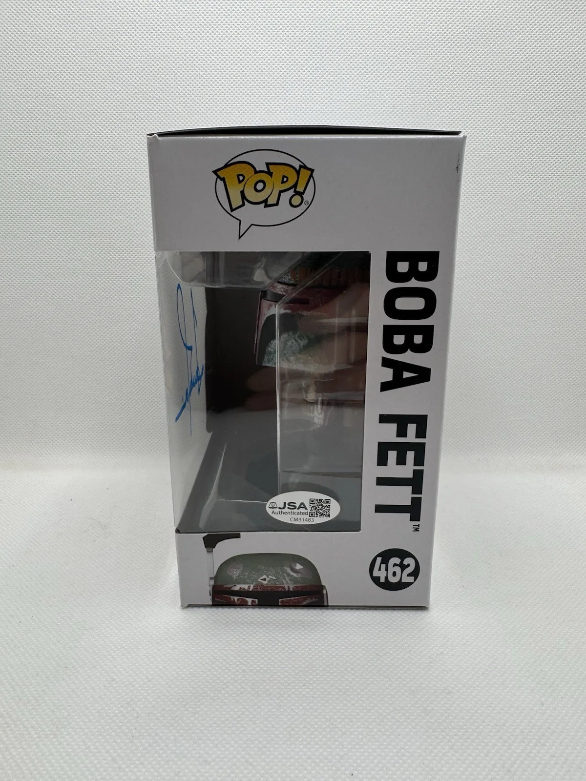 TEMUERA MORRISON SIGNED BOBA FETT FUNKO POP #462 THE MANDALORIAN JSA AUTOGRAPH, изображение 2