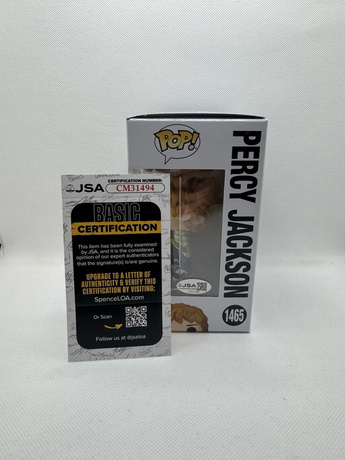 Walker Scobell — Walker Scobell Signed Percy Jackson Funko Pop #1465 JSA COA Autograph, image 3