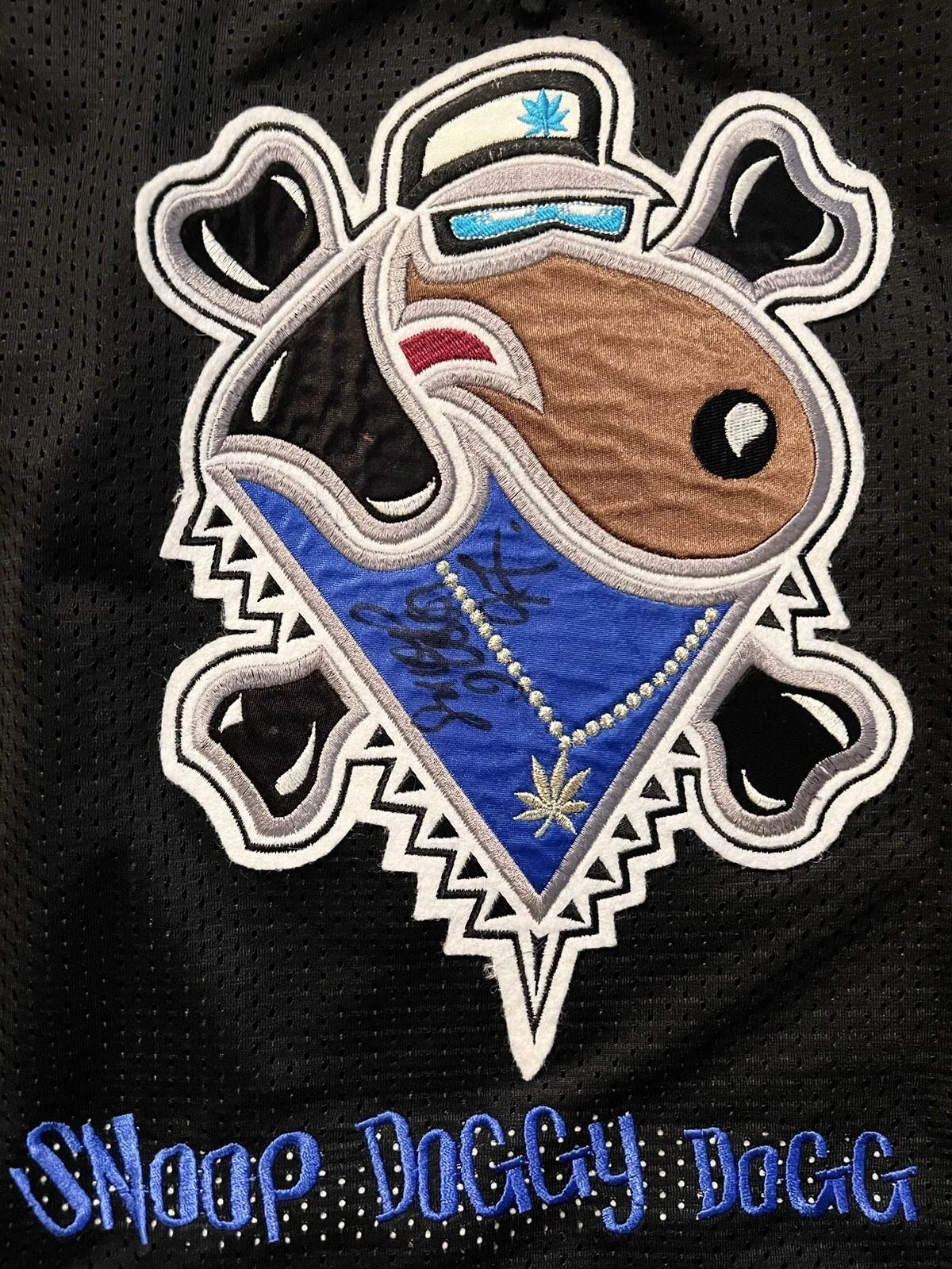 SNOOP DOGG⚡️Autograph signed RARE 90's embroidered patch hockey jersey One Size, image 2