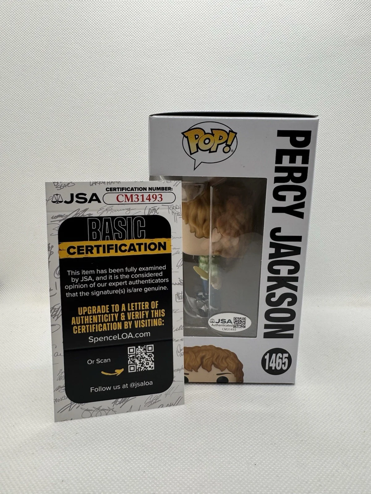 Walker Scobell — Walker Scobell Signed Percy Jackson Funko Pop #1465 JSA COA Autograph, image 3