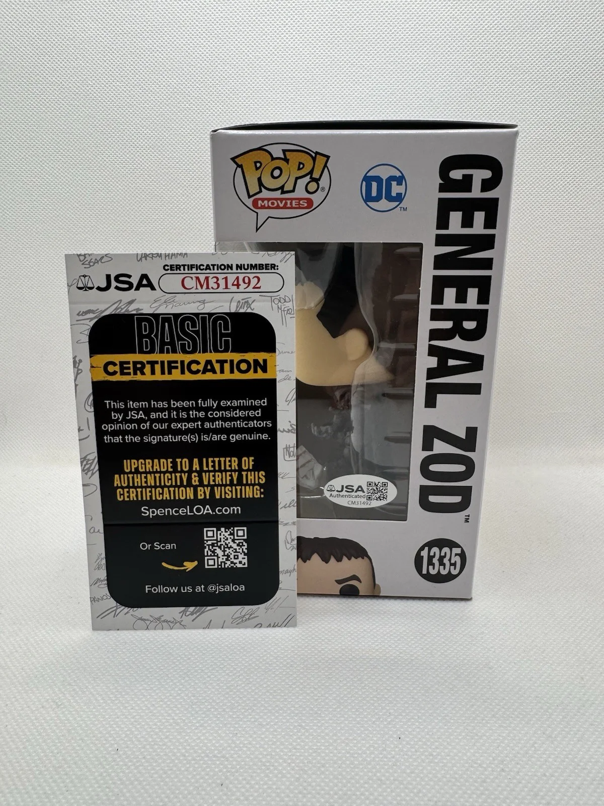 Michael Shannon Signed General Zod Funko Pop Superman Flash JSA COA Autograph, image 3