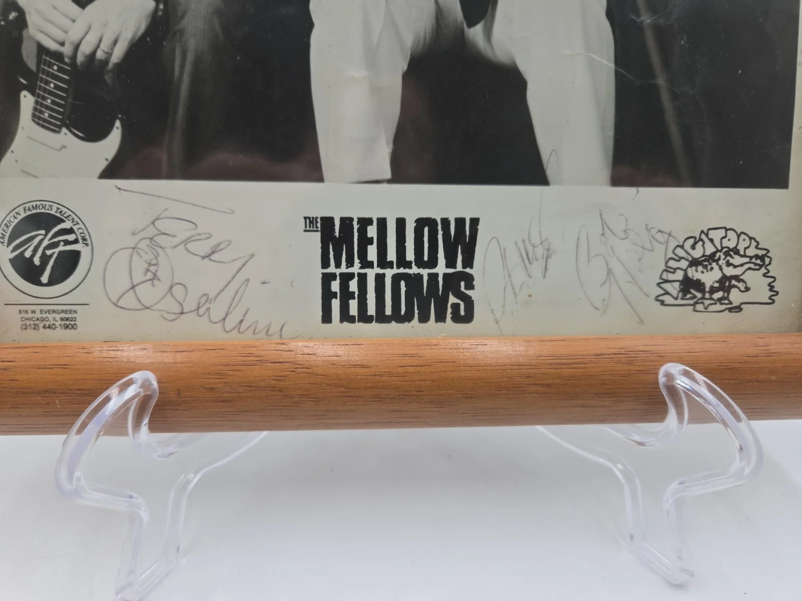 Vintage The Mellow Fellows Band Signed Autograph Photo Framed Music Memorabilia, image 3