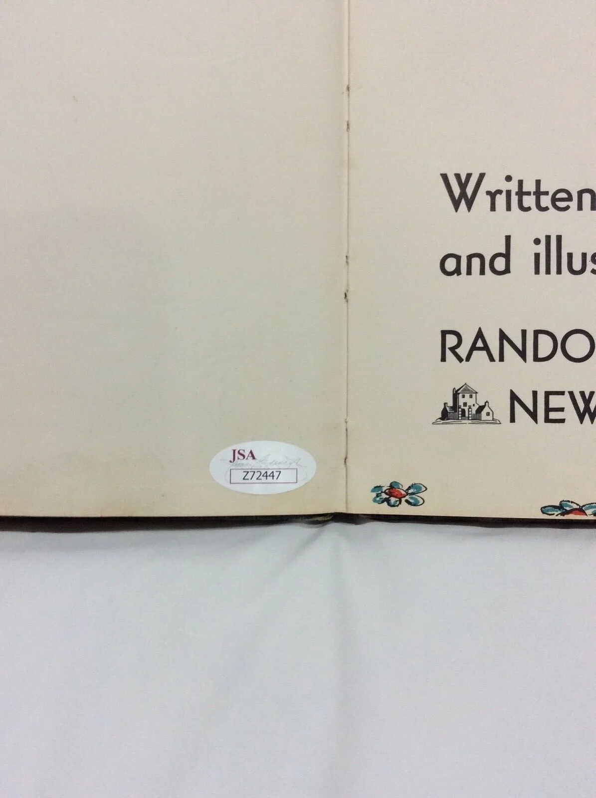 Dr Seuss — Dr Seuss Signed Thidwick the Big Hearted Moose with Full JSA Letter, image 3