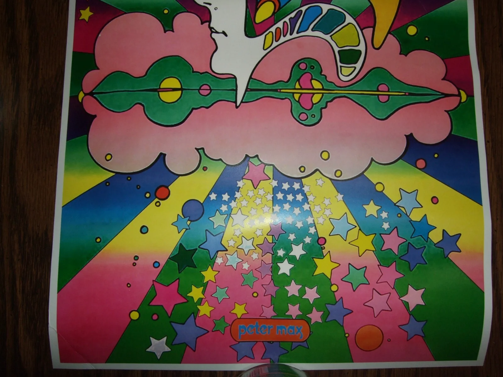 Peter Max — Peter Max Autographed Psychedelic Art 11X16 Poster of "THE DIFFERENT DRUMMER", изображение 4