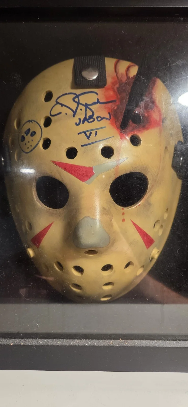 FRIDAY THE 13TH Final Chapter Jason Voorhees NECA Mask Mount signed CJ Graham, image 2