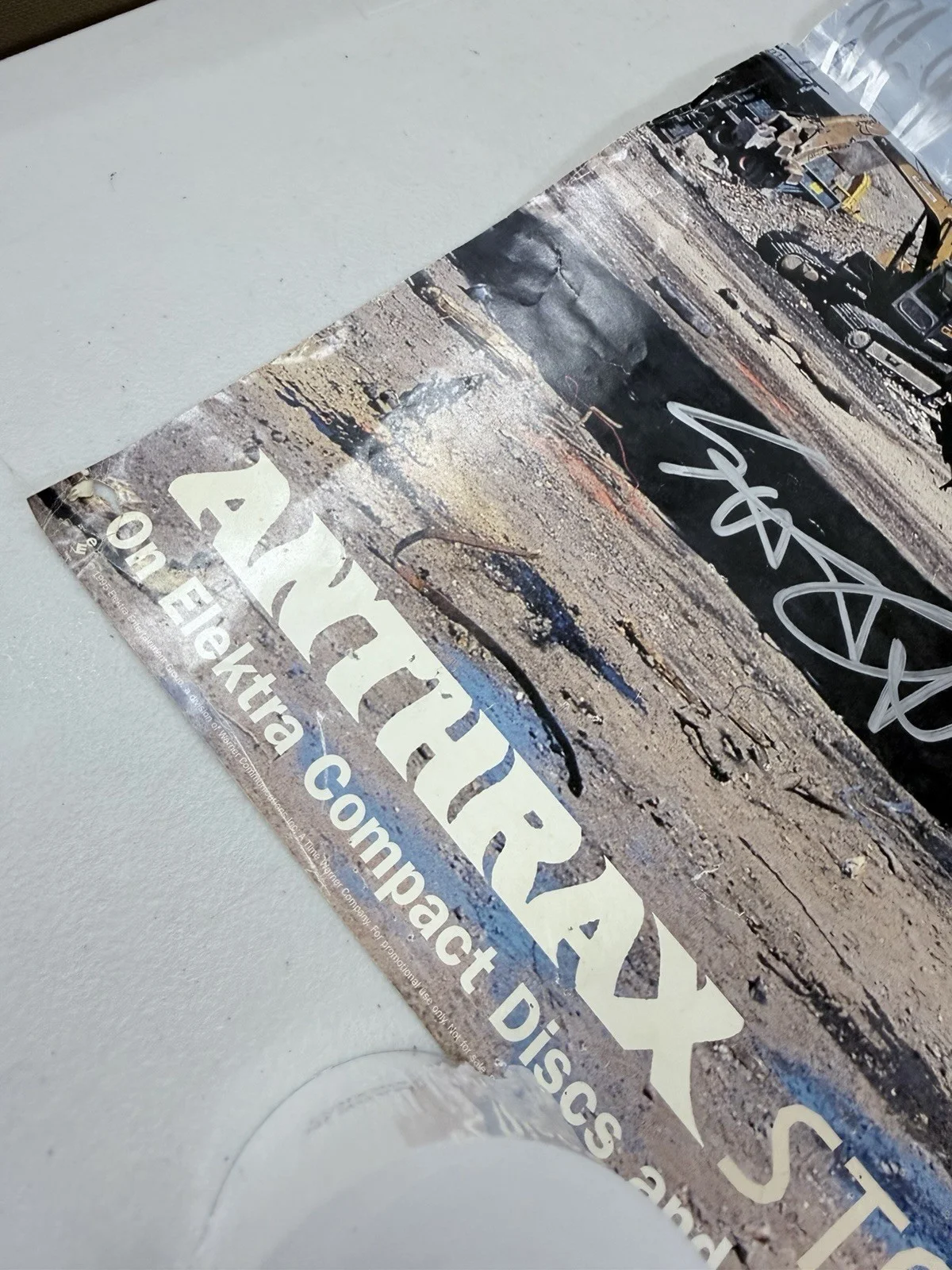 Anthrax Promotional Concert Poster With Signatures Silver Ink, изображение 5