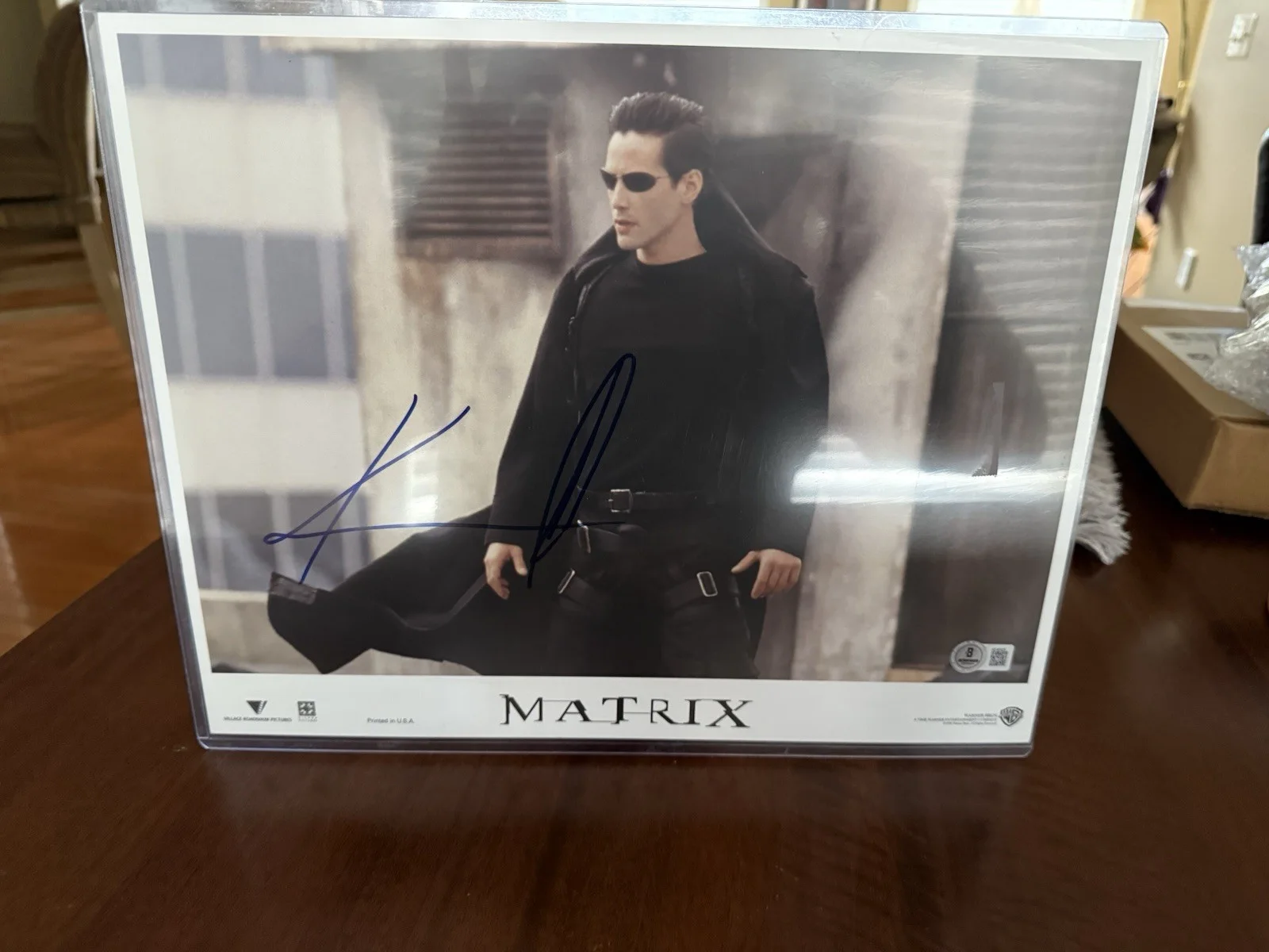 Keanu Reeves — Keanu Reeves Hand Signed In Person Matrix Autographed 11x14 Rare Beckett LOA, изображение 5