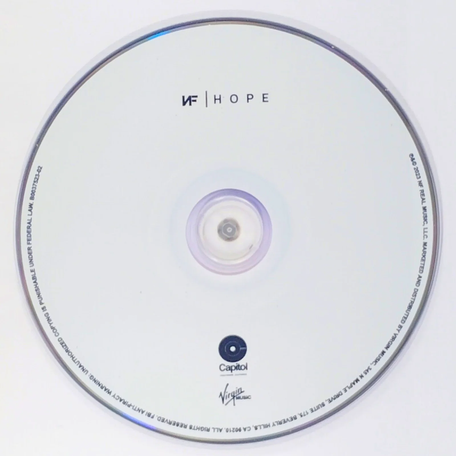 N.F — NF Signed Hope CD Framed Beckett BAS COA Rap Hip Hop Music Autograph Memorabilia, изображение 4