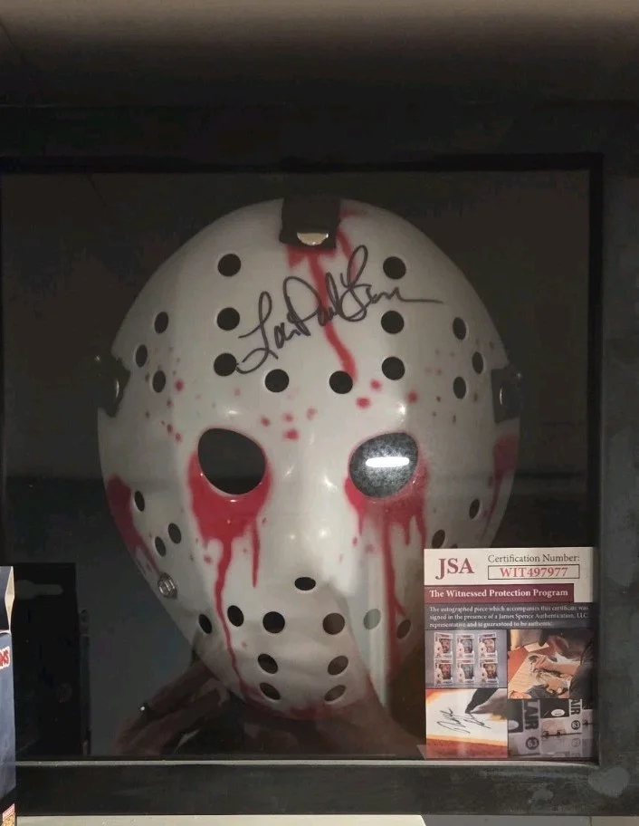 LAR PARK LINCOLN — Lar Park Lincoln Friday the 13th Autographed Signed Hockey Mask Scream Queen JSA