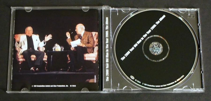 Mel Brooks, Carl Reiner — MEL BROOKS & CARL REINER Signed & Inscribed in Person CD - 2000 Year Old Man, изображение 4
