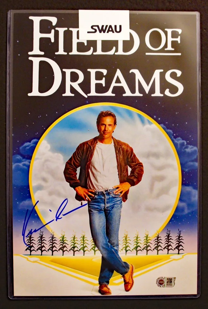 Kevin Costner — KEVIN COSTNER SIGNED Huge Field of dreams Poster direct from & certified by SWAU, изображение 2