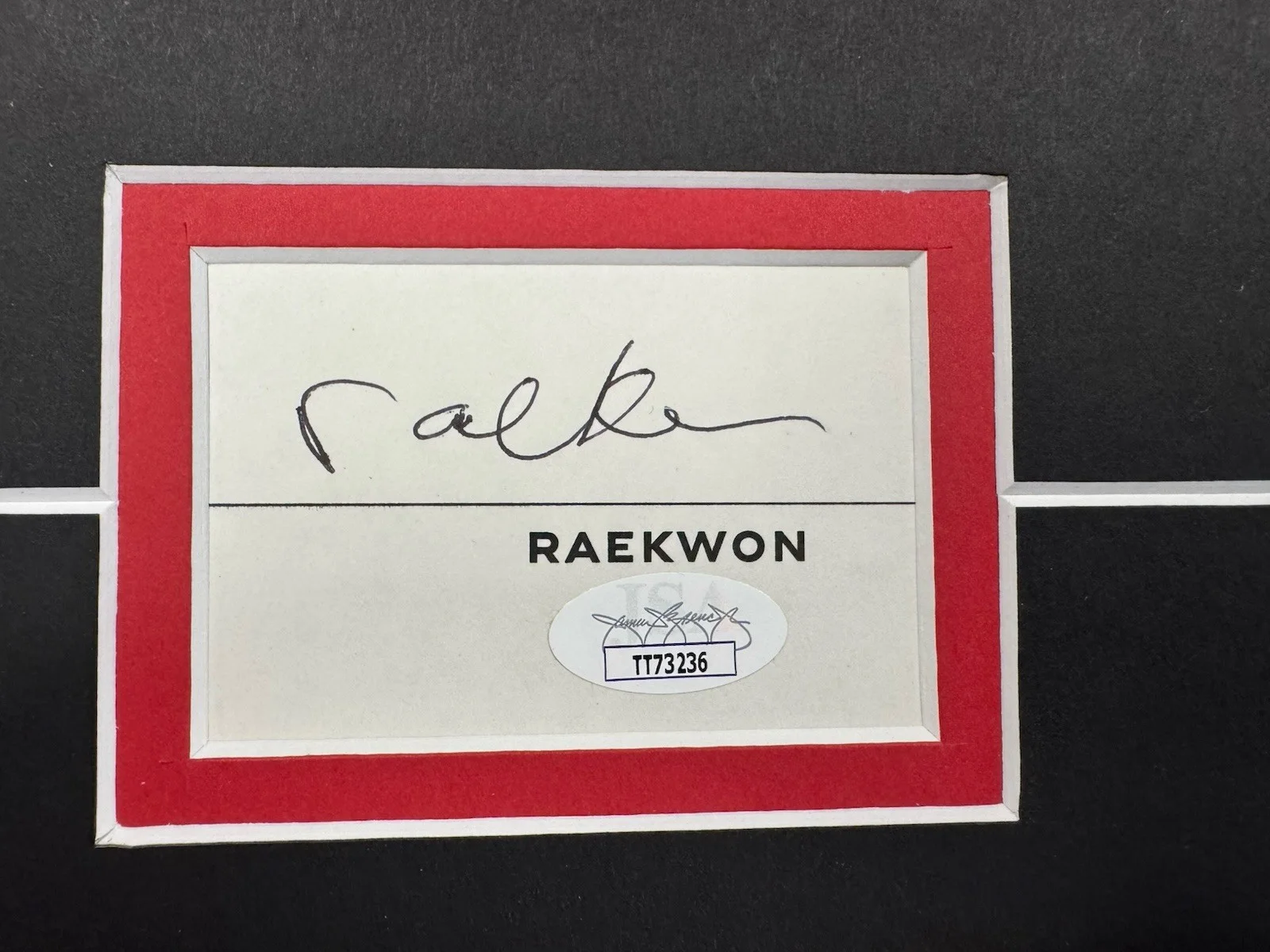 Raekwon Signed Cut Jsa Auto Custom Framed Rapper Wu Tang, image 2