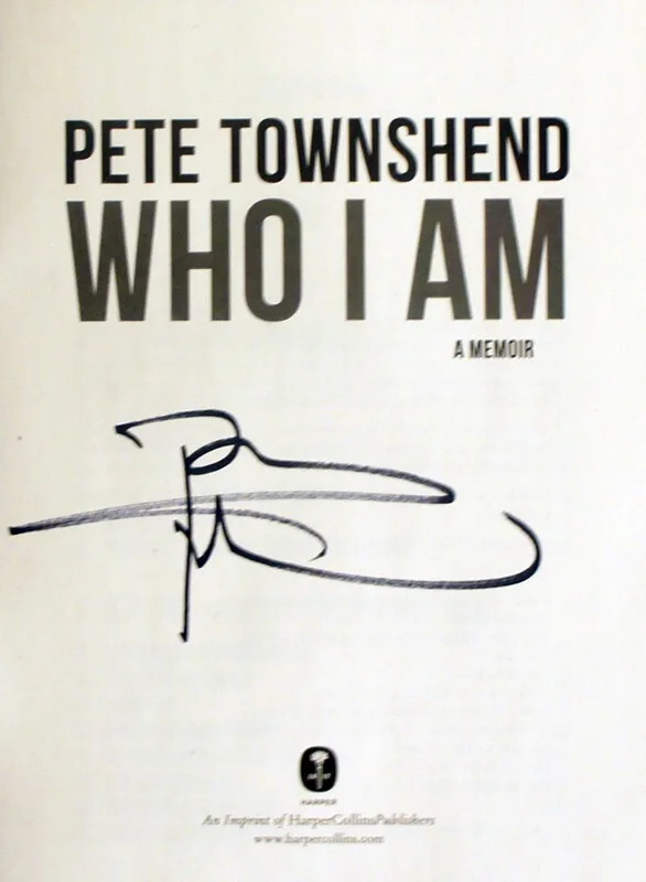 Pete Townshend SIGNED IN PERSON 1st/1st - Who I Am - (The Who, Roger Daltrey), изображение 3