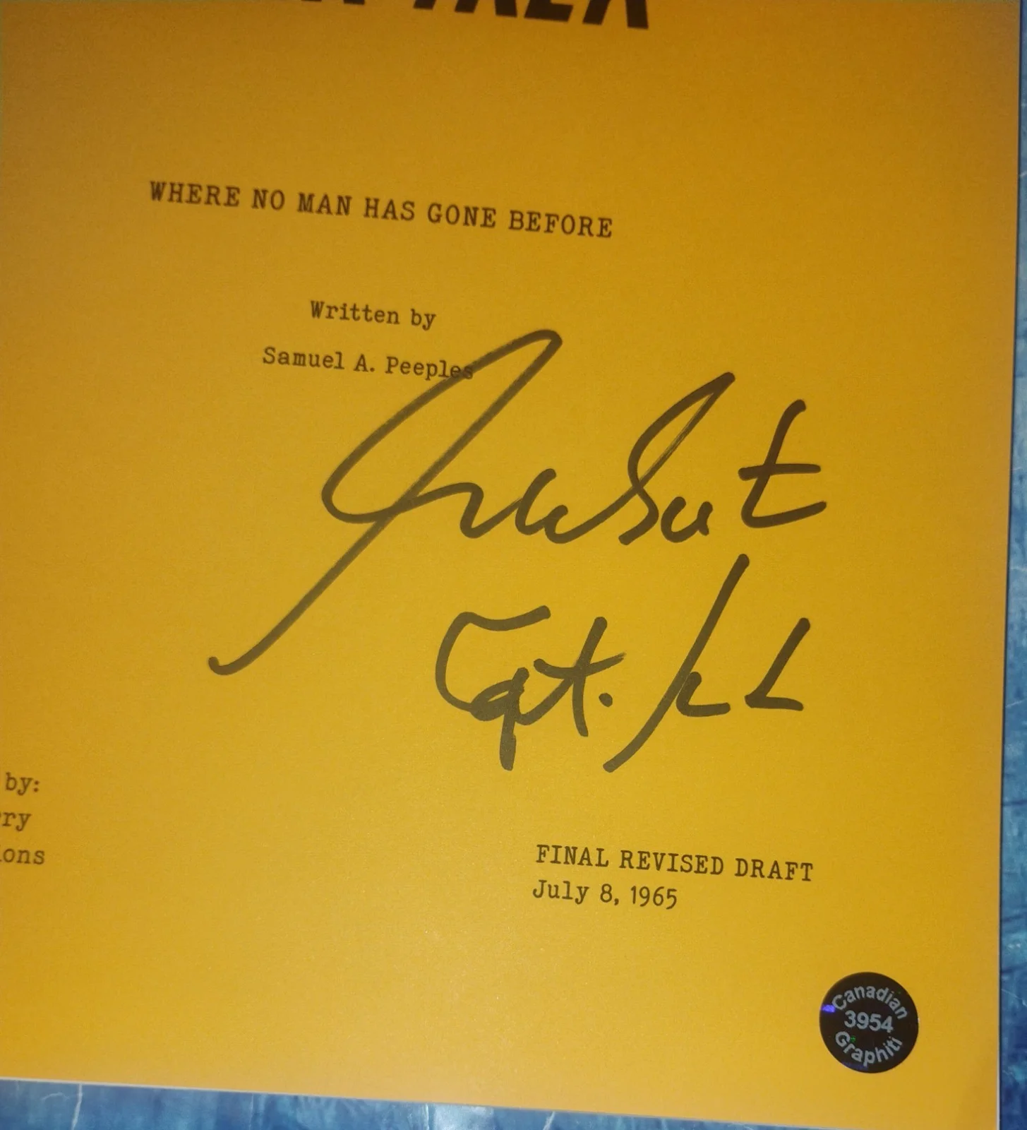 William Shatner Hand Signed Autograph Script Opix COA Star Trek NO US TARIFFS, image 2