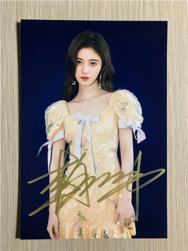 6" 鞠婧祎/Jingyi‌ Ju Hand Signed Autographed Photo Autographs Collection Original, изображение 4