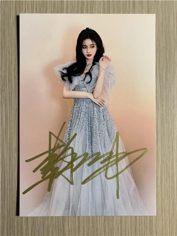 6" 鞠婧祎/Jingyi‌ Ju Hand Signed Autographed Photo Autographs Collection Original, изображение 5
