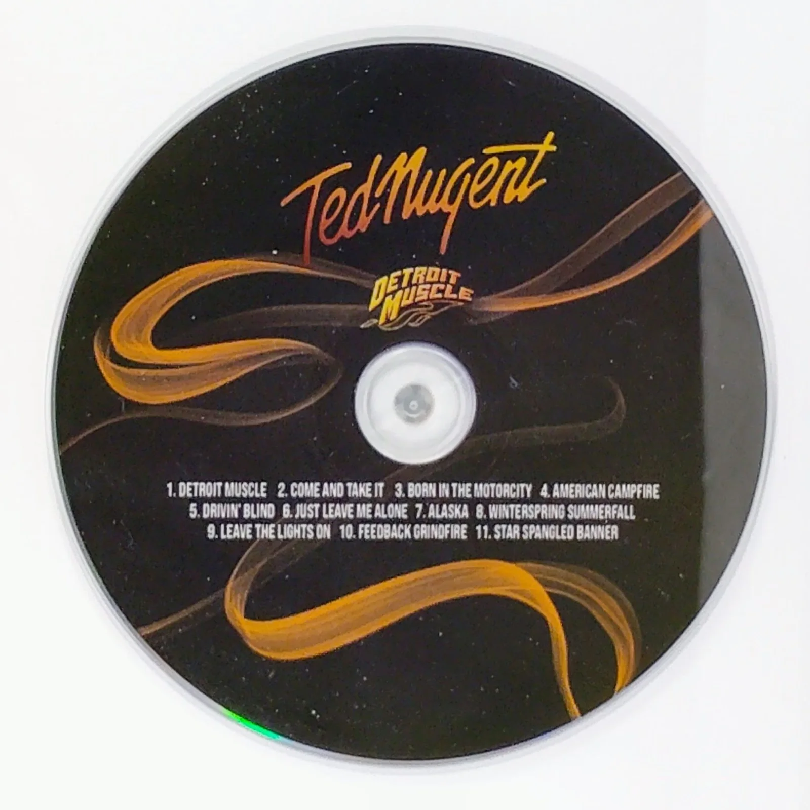 Ted Nugent — Ted Nugent Signed Detroit Muscle CD Framed Beckett BAS COA Rock Music Autograph, image 4