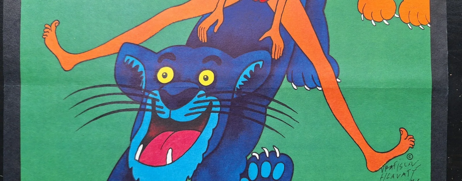 THE JUNGLE BOOK, KNIHA DZUNGLI, ORIGINAL A3 CZECH MOVIE POSTER VRATISLAV HLAVATY, изображение 4